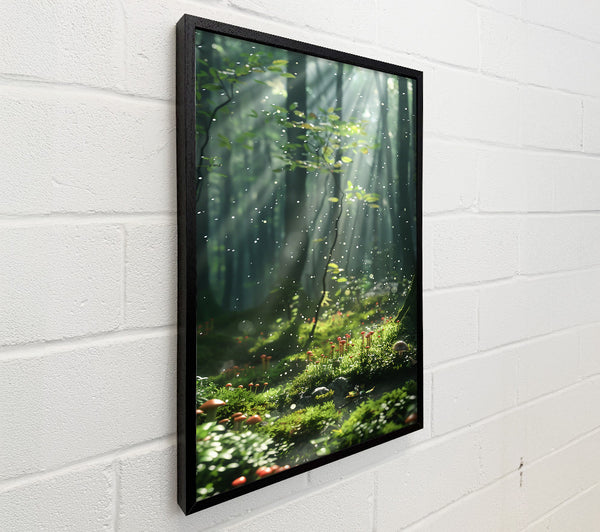 Green Forest Sunlight