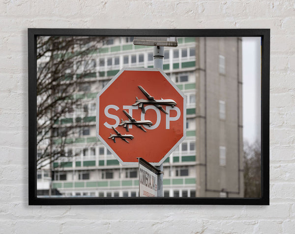 Banksy Stop War Framed Print