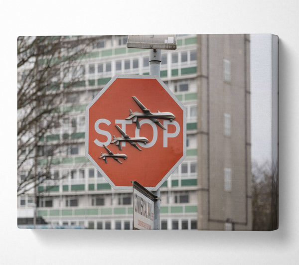  A Canvas Print of Banksy Stop War Canvas Art