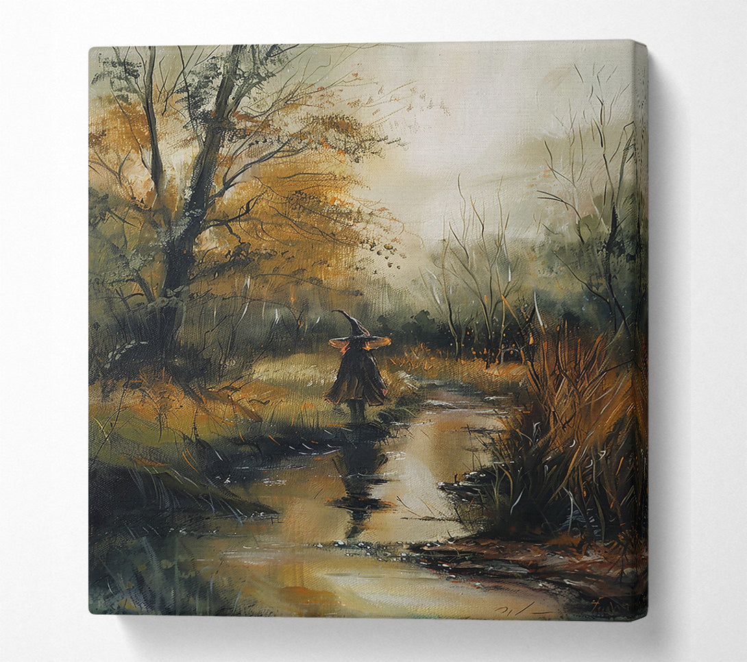  A Canvas Print of Golden Stream Witch Canvas Print