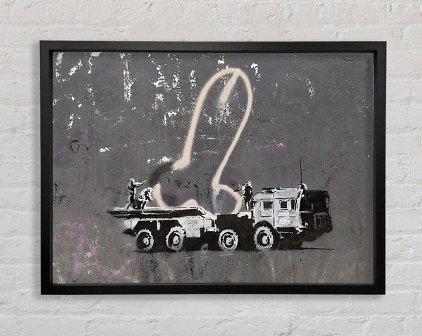 Banksy Ukraine War Framed Print