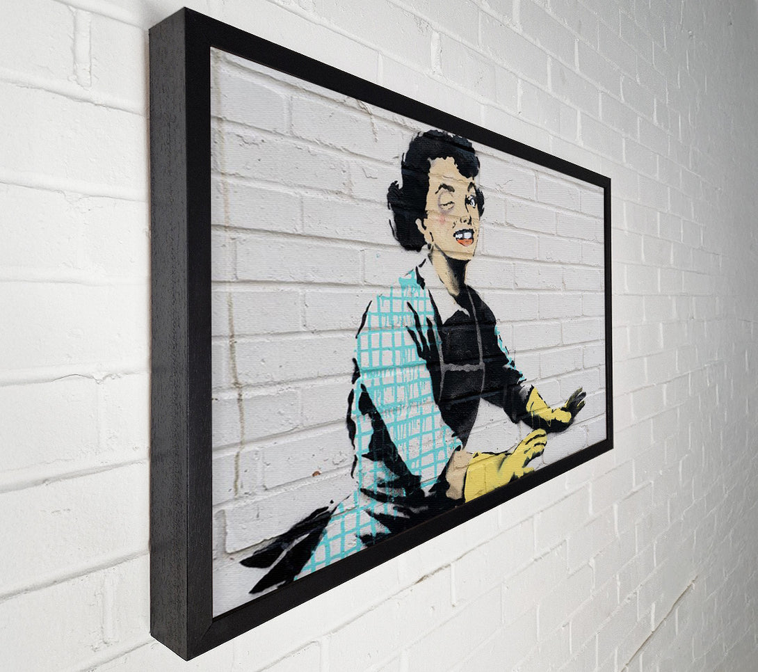  A Canvas Print of Banksy Valentines Canvas Art