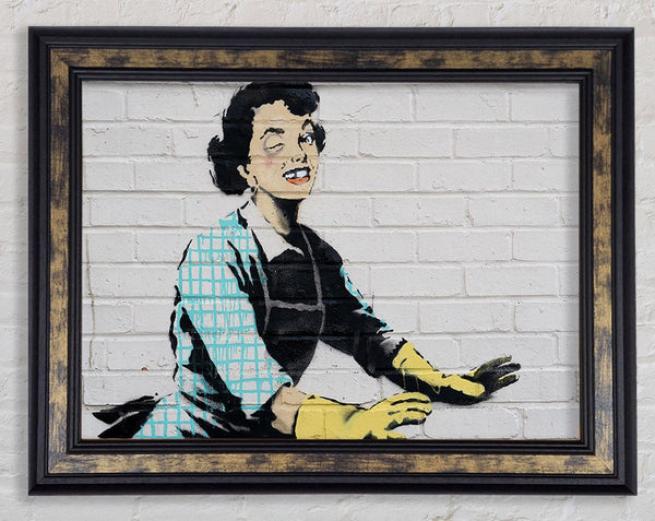 Banksy Valentines Framed Print