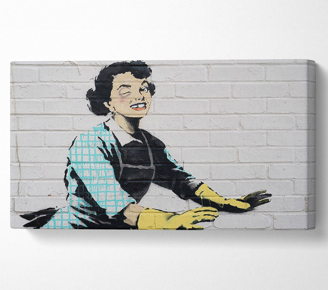  A Canvas Print of Banksy Valentines Canvas Art
