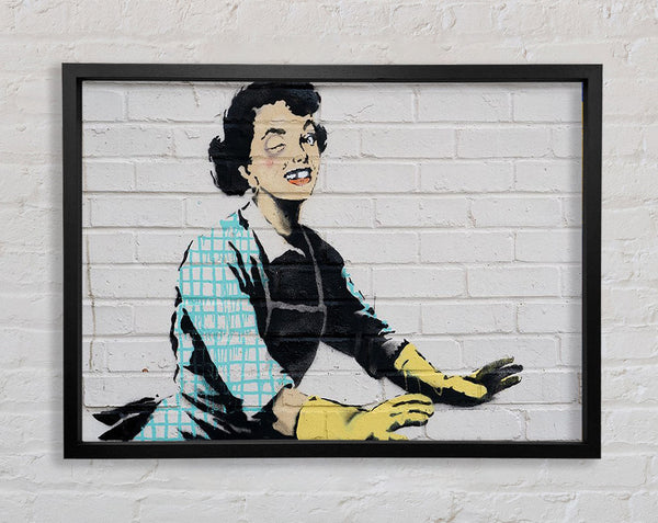 Banksy Valentines Framed Print
