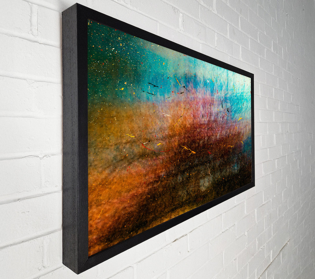  A Canvas Print of Azure Cosmic Burst Canvas Print