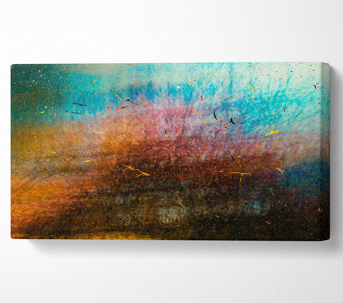  A Canvas Print of Azure Cosmic Burst Canvas Print