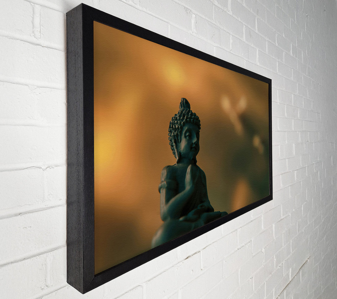  A Canvas Print of Teal Buddha'S Peace Canvas Wall Art