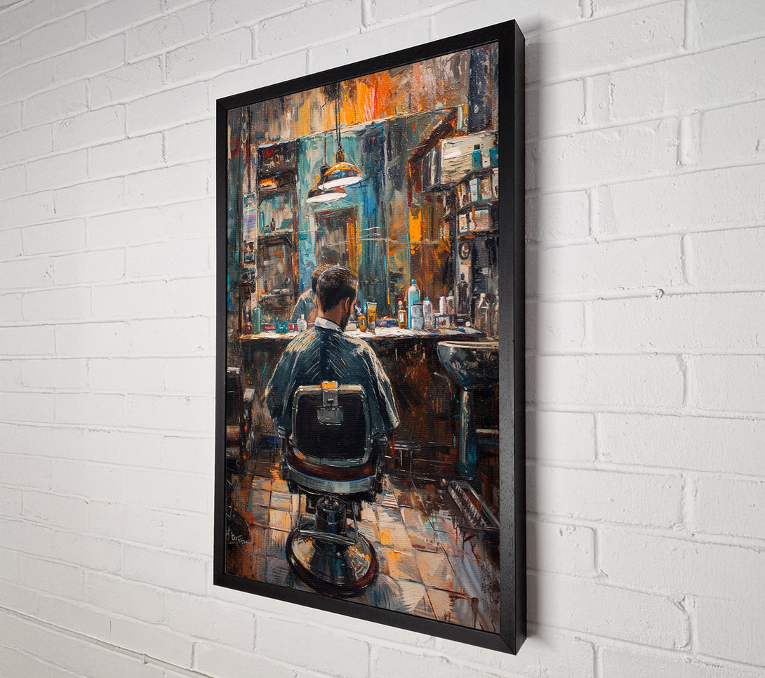  A Canvas Print of Barber Shop Canvas Print