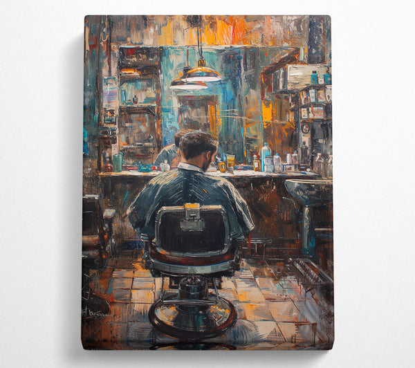 A Canvas Print of Barber Shop Canvas Print