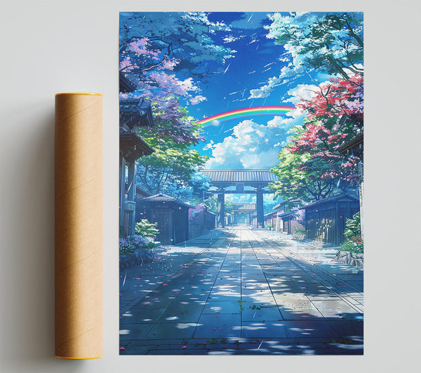 Blue Sky Pathway Giclee Print