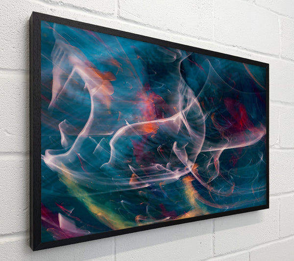 Teal Smoke Swirls