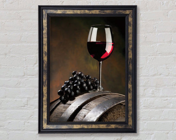 Barrel Of Wine Framed Print