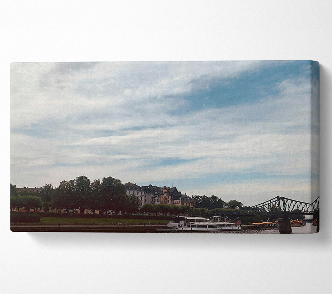 A Canvas Print of Blue Sky Cityscape Canvas Print