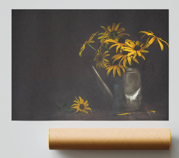 Golden Sun In Silver Giclee Print
