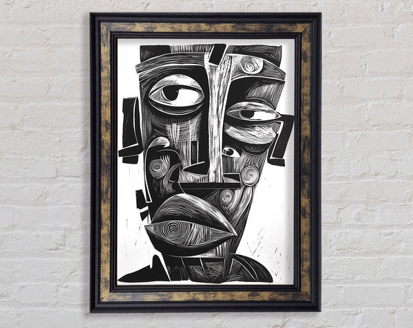 Basquiat Abstract Framed Print