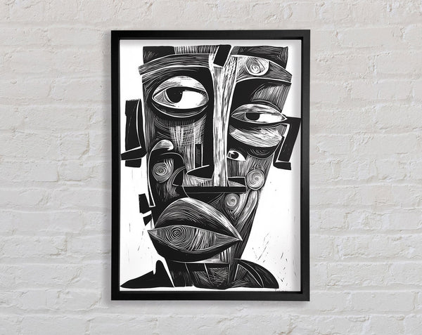 Basquiat Abstract Framed Print