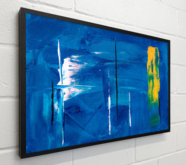 Azure And Yellow Brushstrokes