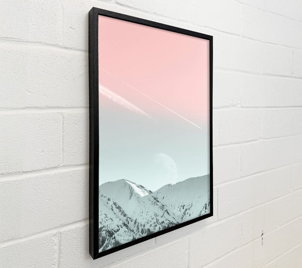 Pale Pink Mountainscape