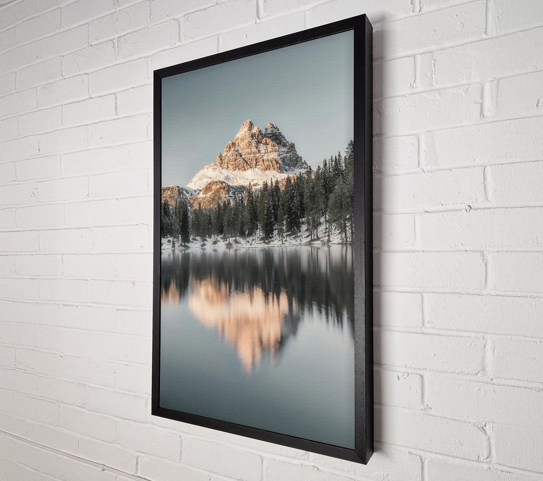  A Canvas Print of Pale Reflection In The Pines Canvas Wall Art