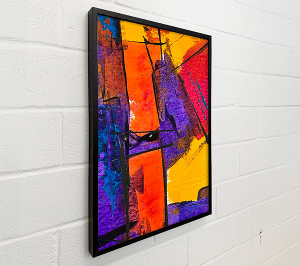 Purple And Orange Abstract