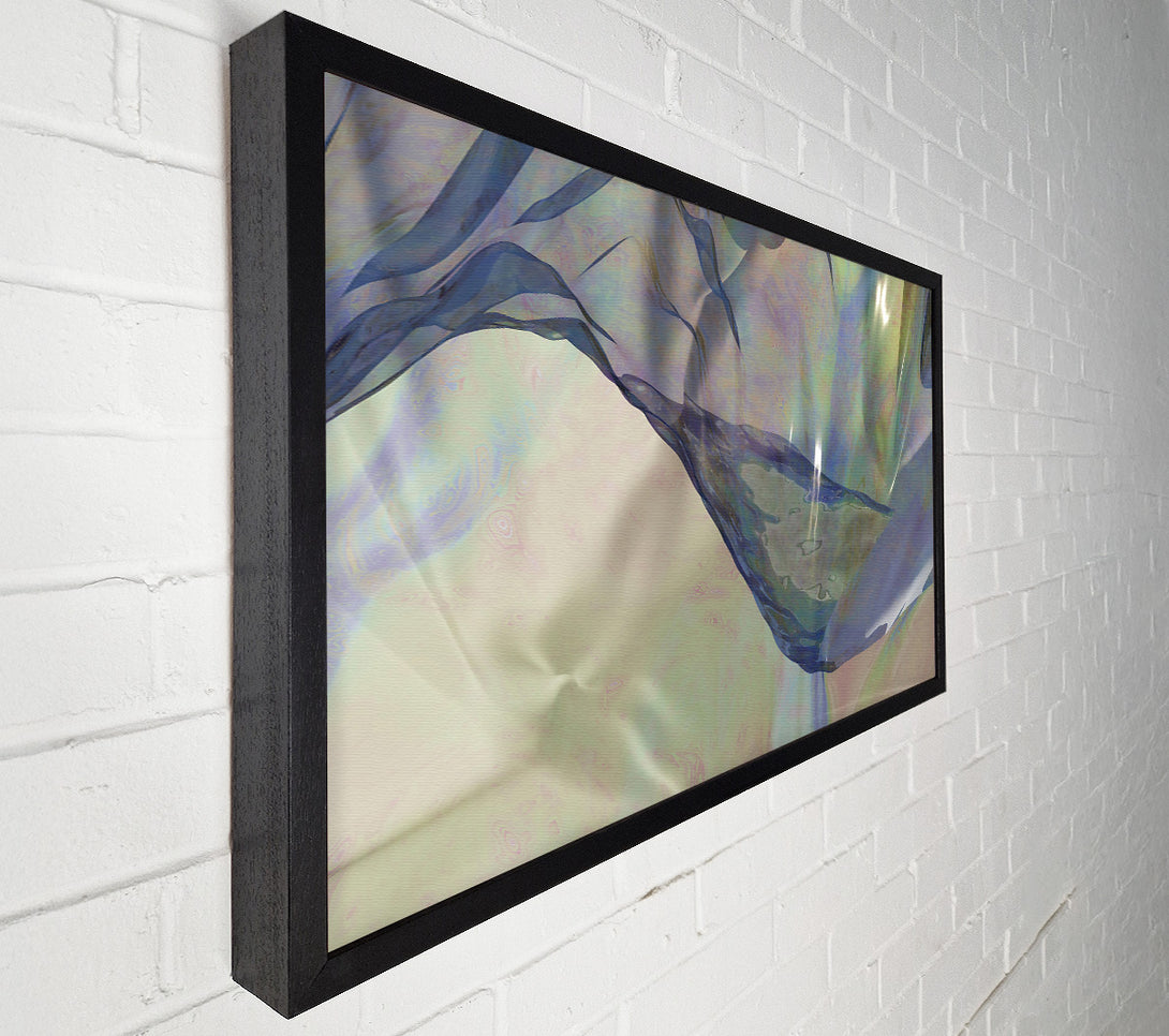  A Canvas Print of Blue Shimmering Folds Canvas Print