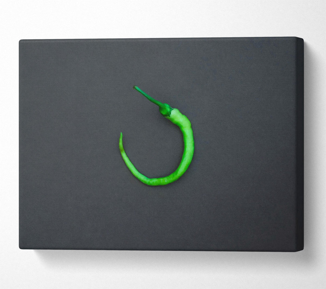  A Canvas Print of Green Pepper Circle Canvas Art