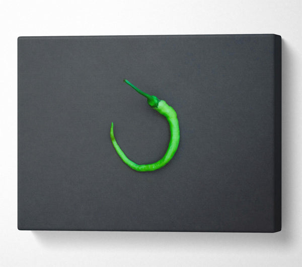  A Canvas Print of Green Pepper Circle Canvas Art