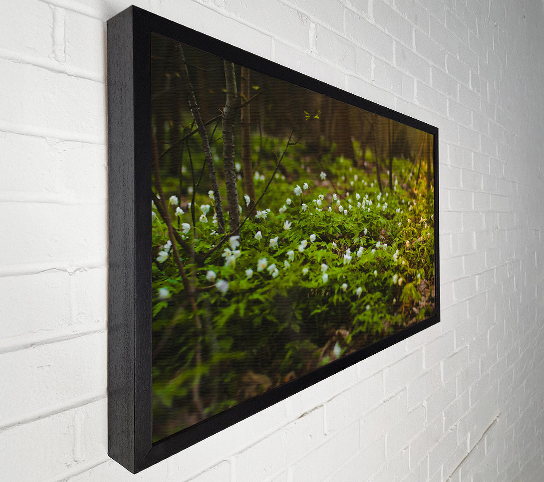  A Canvas Print of Green Forest Bloom Canvas Wall Art