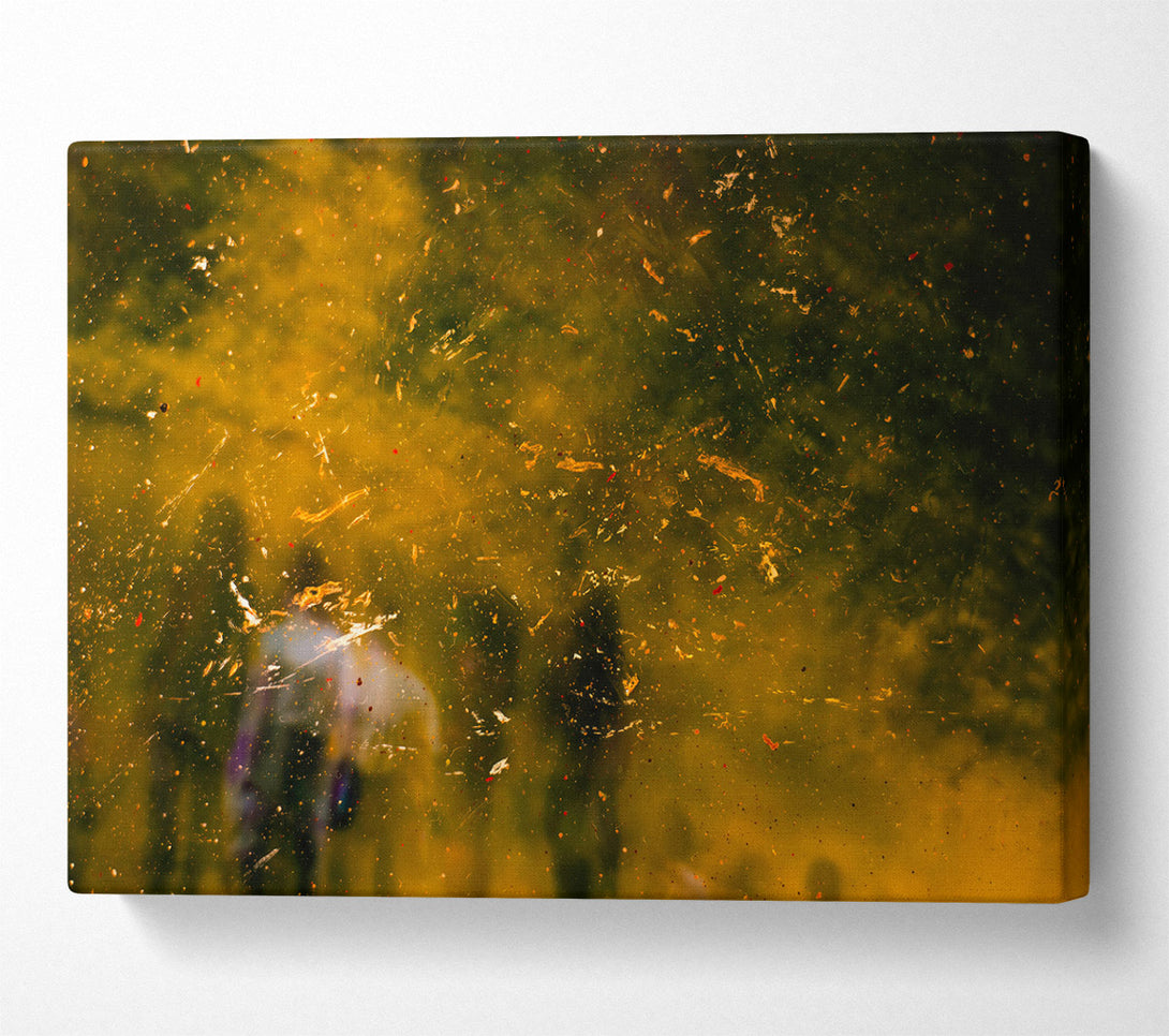  A Canvas Print of Golden Dust Reflections Canvas Wall Art