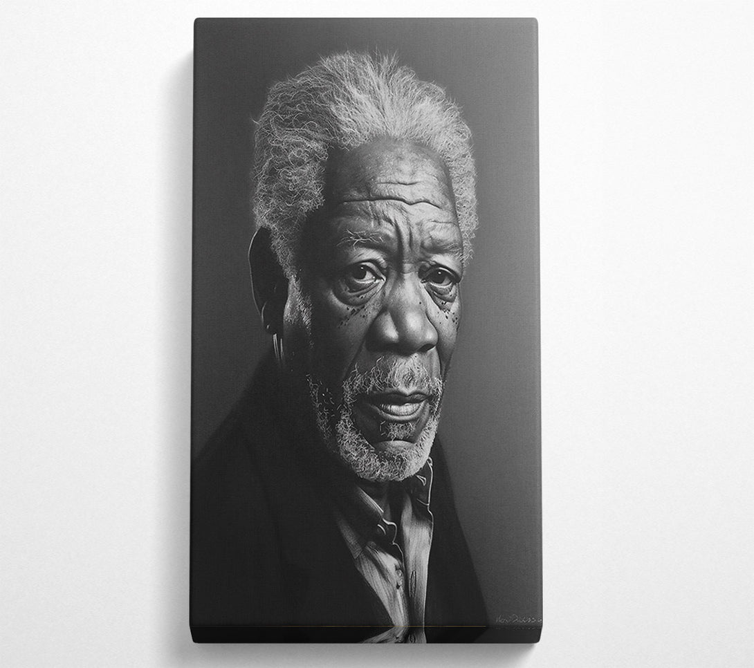  A Canvas Print of Silver And Black Portrait. Canvas Print