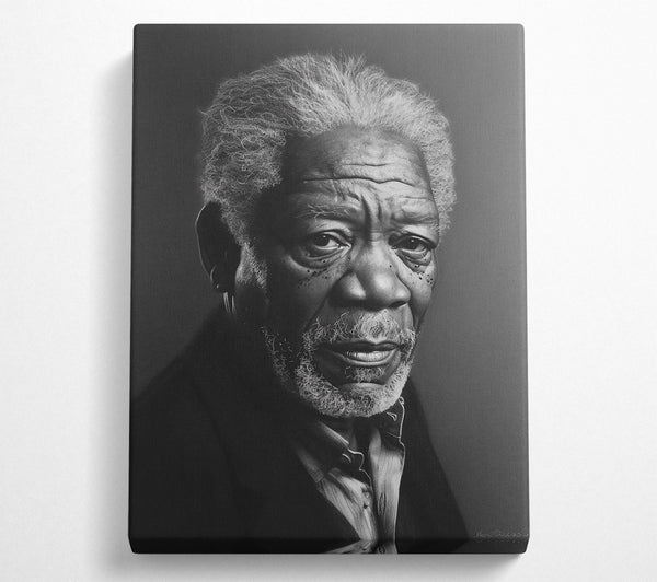  A Canvas Print of Silver And Black Portrait. Canvas Print