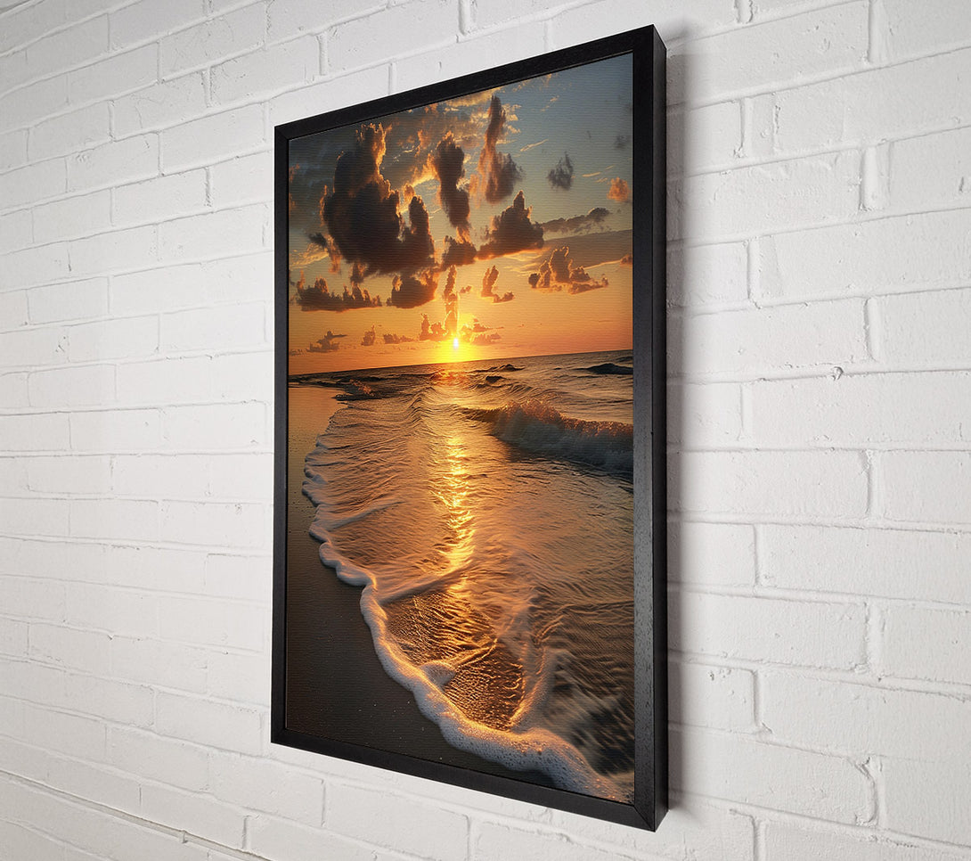  A Canvas Print of Beach Tide Canvas Art