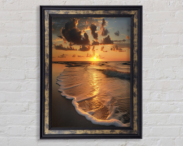 Beach Tide Framed Print
