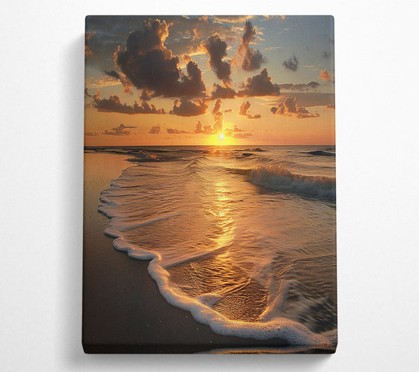  A Canvas Print of Beach Tide Canvas Art
