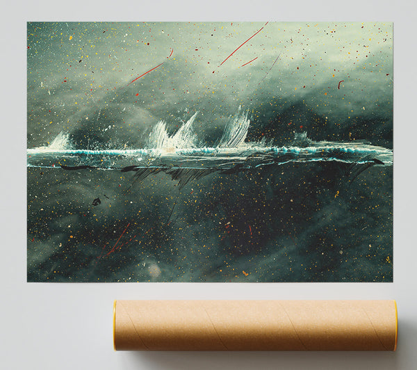 Seafoam Stormy Night Print