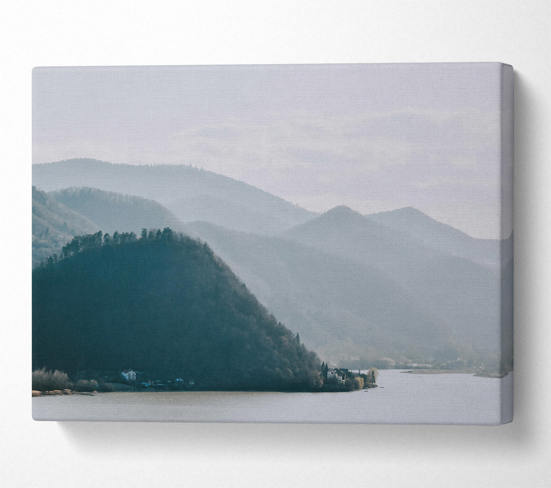  A Canvas Print of Blue Mist Mountains Canvas Print