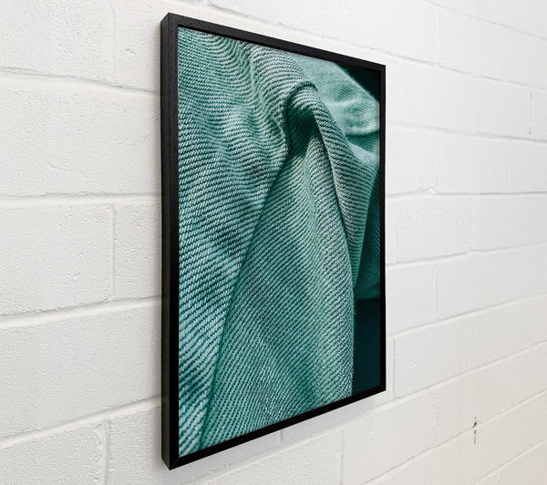 Teal Fabric Texture