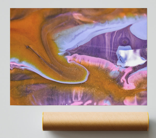 Golden Swirl Dreams Giclee Print