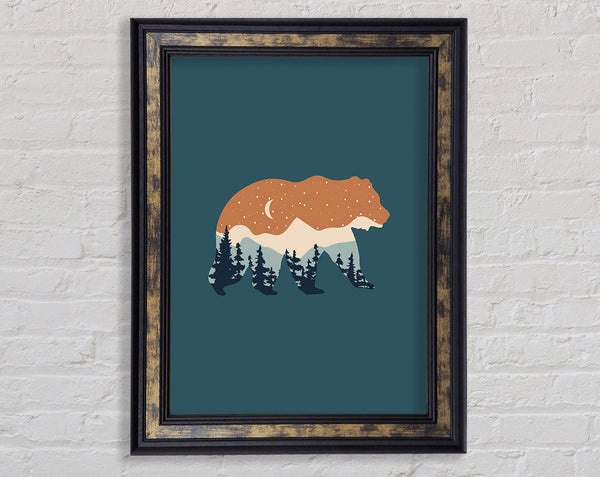 Bear Forest Framed Print