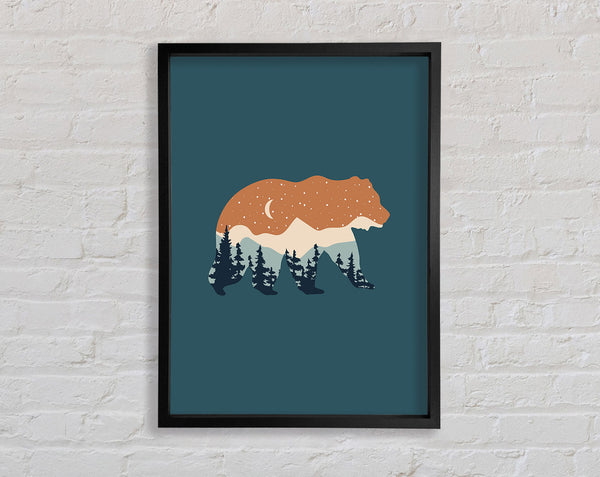 Bear Forest Framed Print