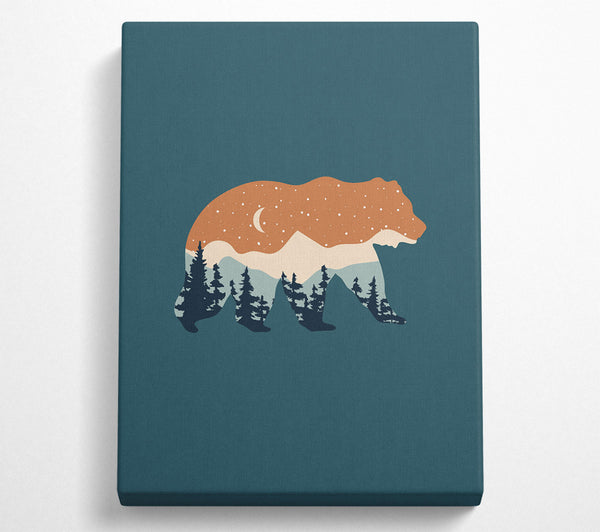  A Canvas Print of Bear Forest Canvas Art