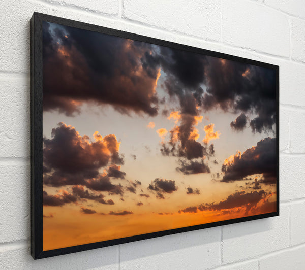 Orange And Grey Cloudscape
