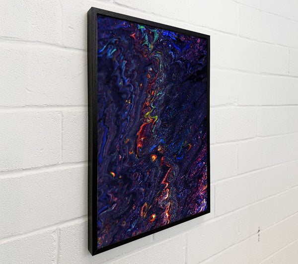 Cosmic Blue Swirls