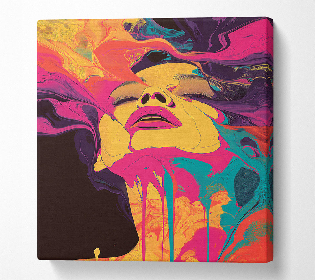  A Canvas Print of Pink Liquid Dreams Canvas Print