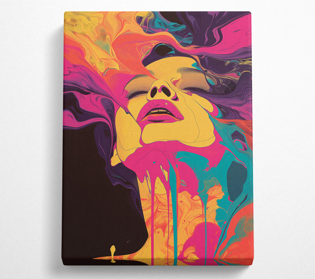  A Canvas Print of Pink Liquid Dreams Canvas Print
