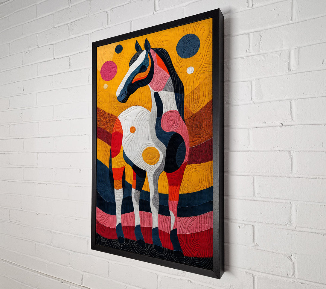  A Canvas Print of Golden Horse Dreamscape Canvas Art
