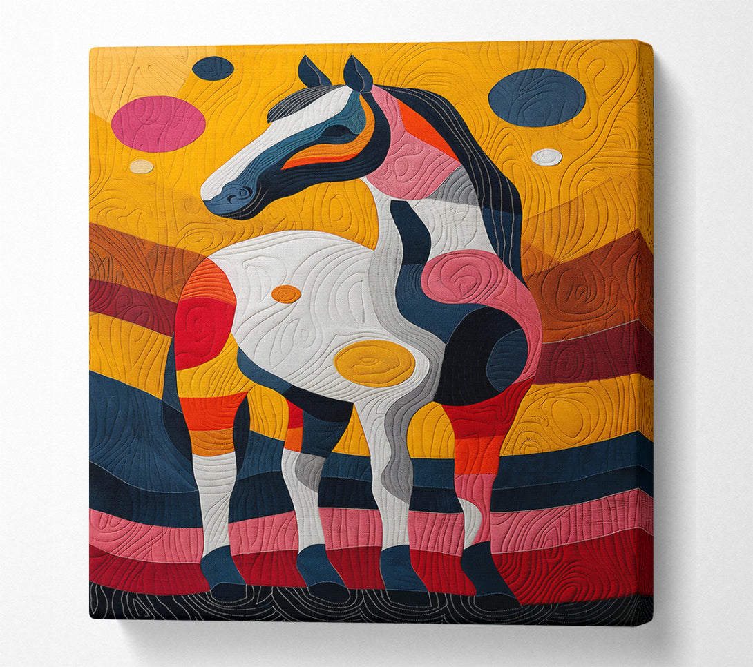  A Canvas Print of Golden Horse Dreamscape Canvas Art