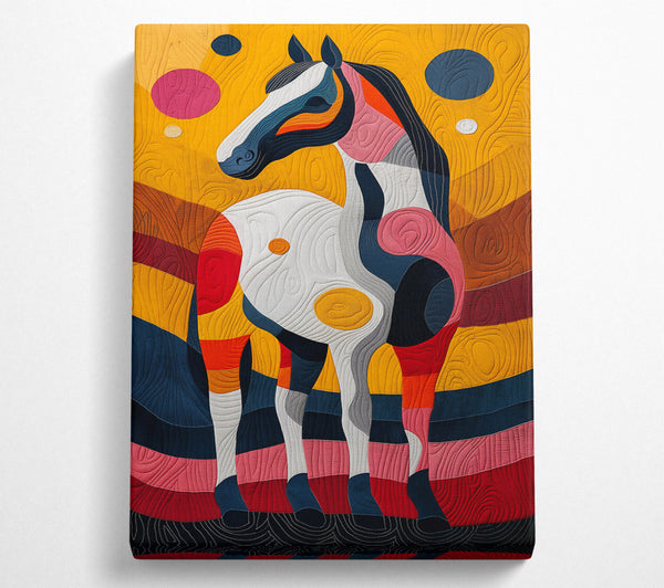  A Canvas Print of Golden Horse Dreamscape Canvas Art