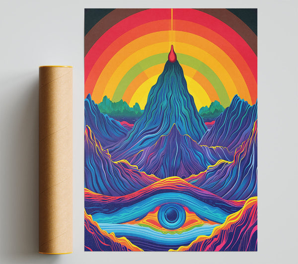 Blue Mountain Eye Giclee Print